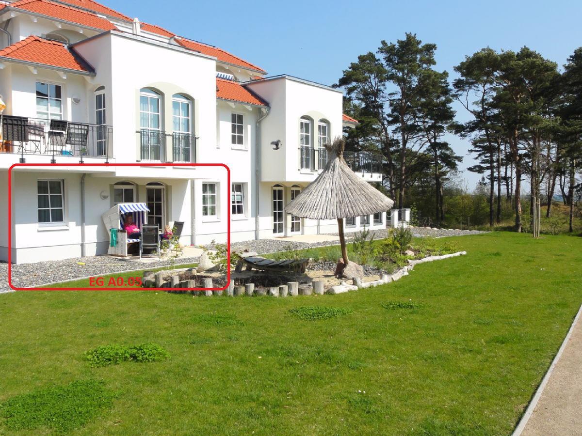 3 Zimmer Ferienwohnung Haus Meeresblick Mit Meerblick A005 Mit Suedterrasse Und Strandkorb Baabe Buitenkant foto
